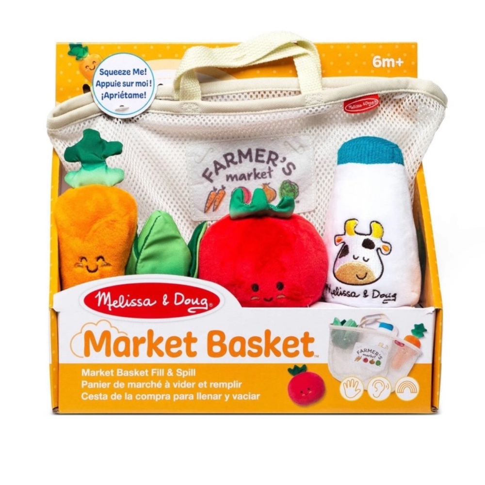 Melissa & Doug Market Basket Fill & Spill Toy Set - Multicolor